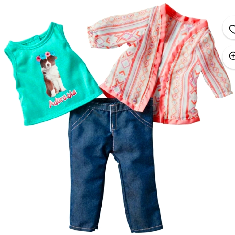 My Life As Puppy Shirt & Pants Outfit for 18-Inch Dolls